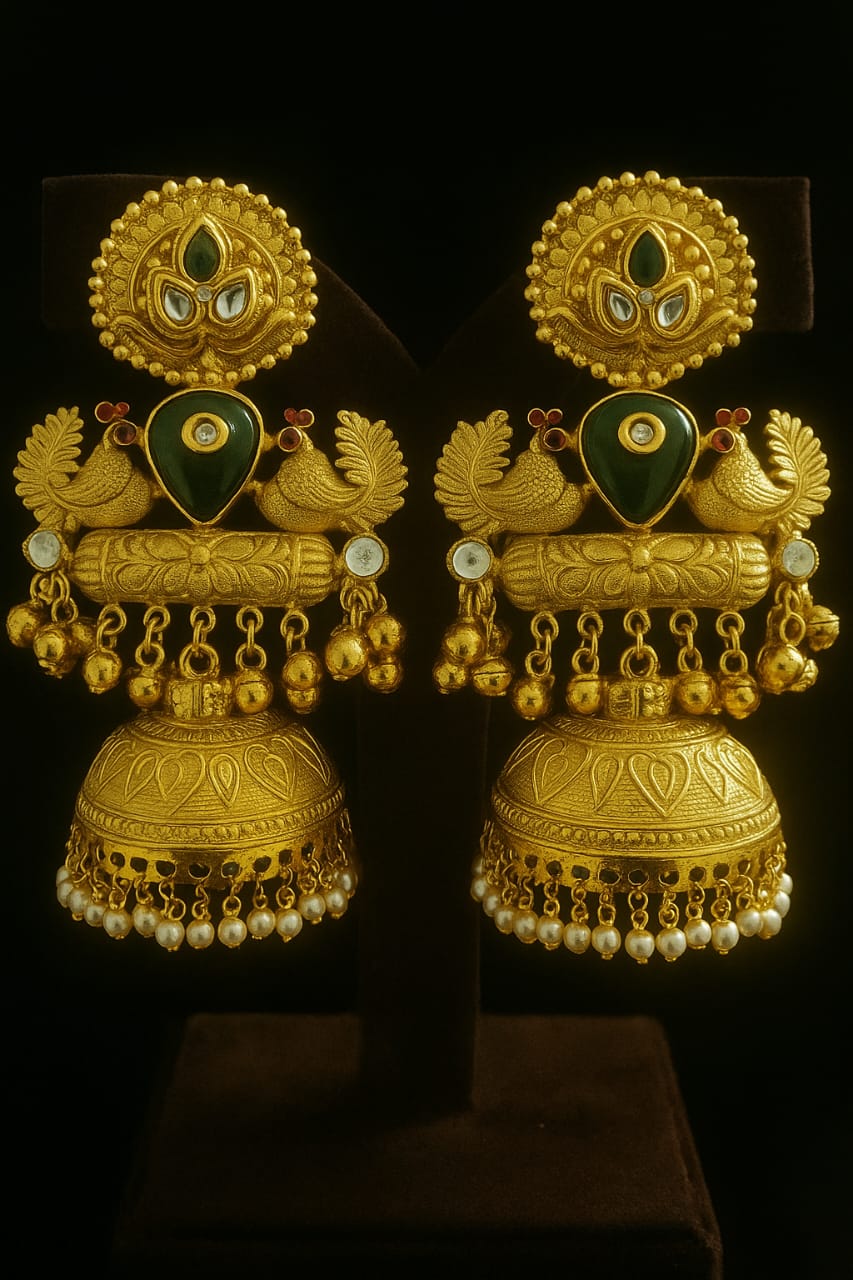 Golden Brass Jhumka