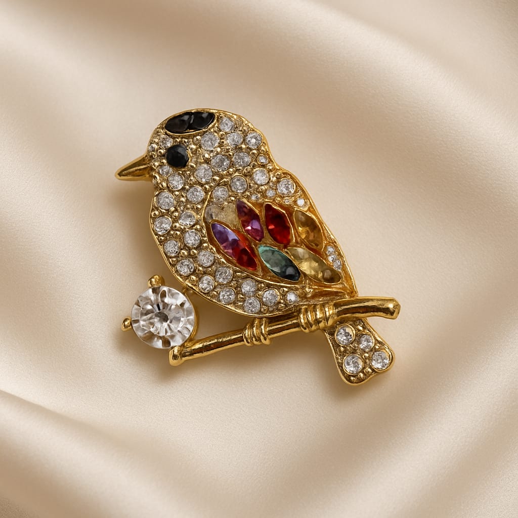 Radiant Songbird Brooch