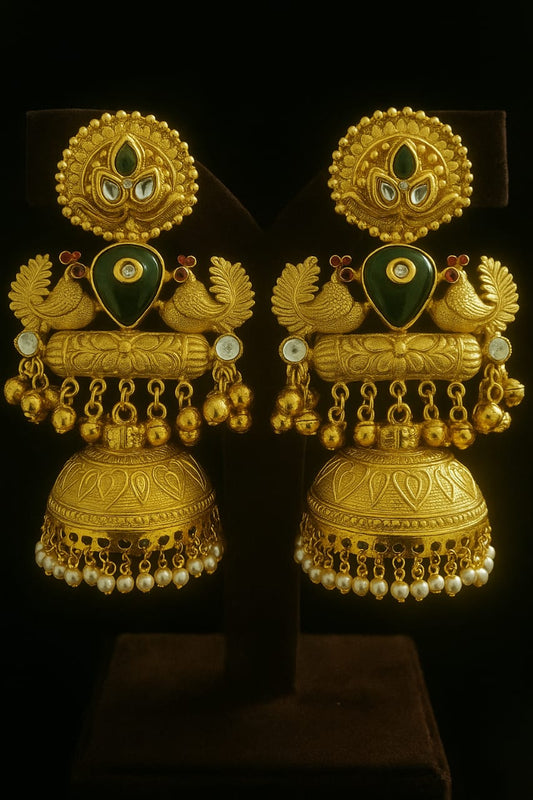 Golden Brass Jhumka