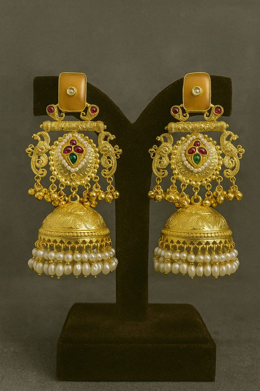 Royal Heritage Brass Jhumkas