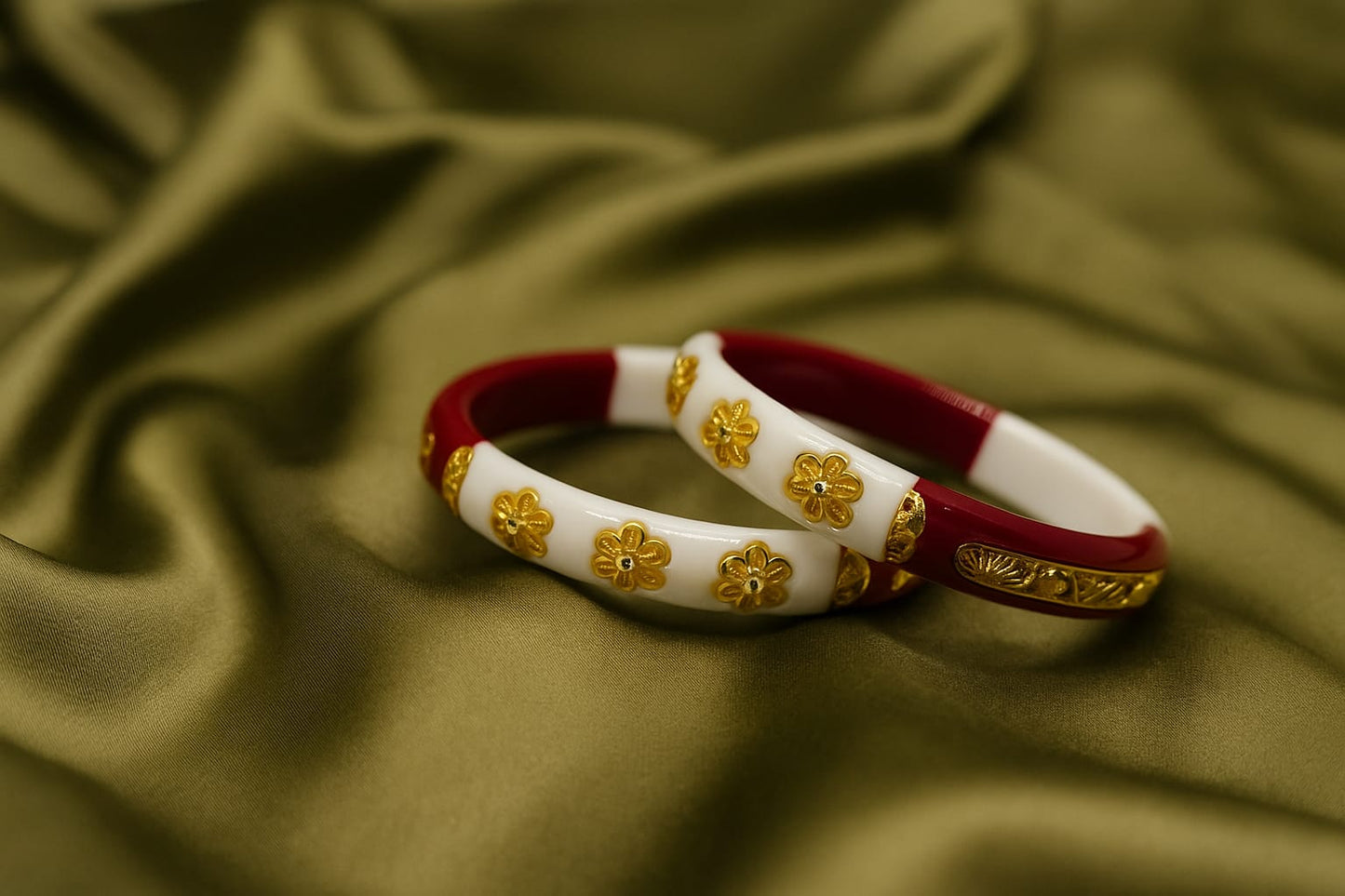 Traditional Bengali Shakha Pola Bangles