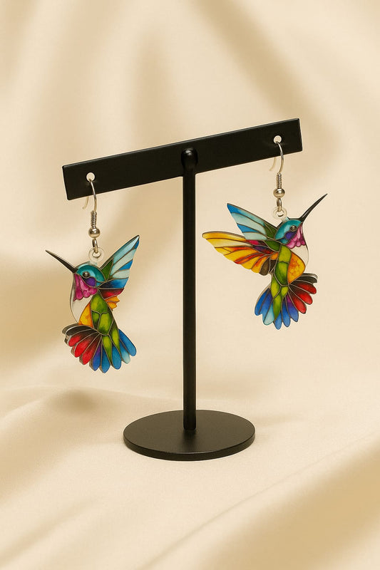 Vivid Hummingbird Earrings